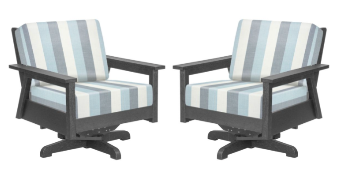 Tofino Swivel Chairs Two Set