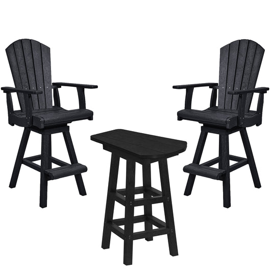 Bar Height Table w/ Swivel Pub Chairs