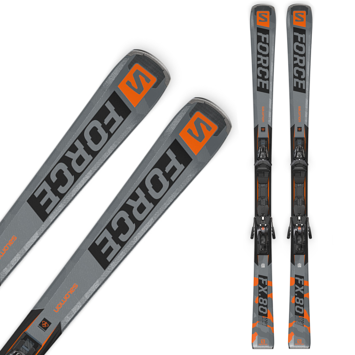 the 2022 salomon s/frce fx80 men's alpine carving skis