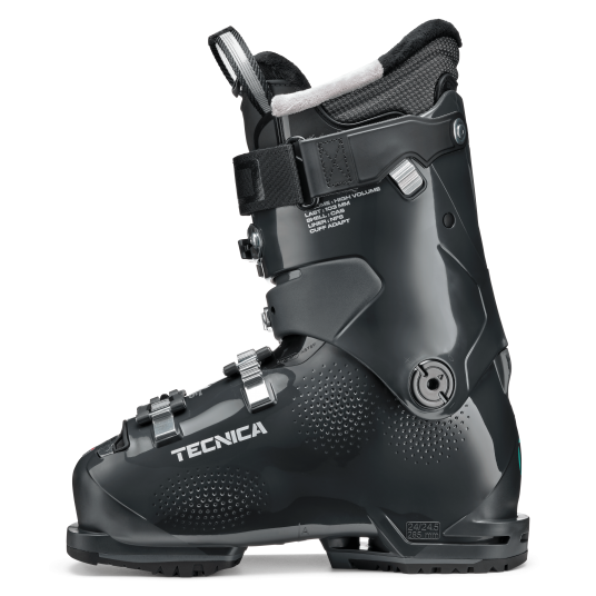 side view of the 2023 tecnica mach sport hv 85 women's alpine ski boots