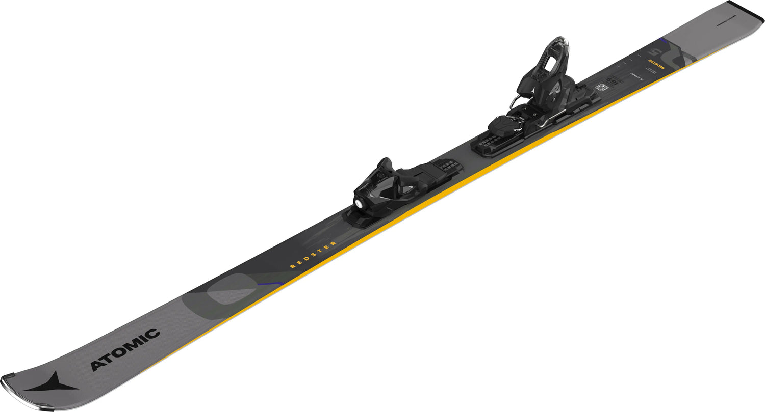 side view of the 2023 atomic redster q5 carving skis
