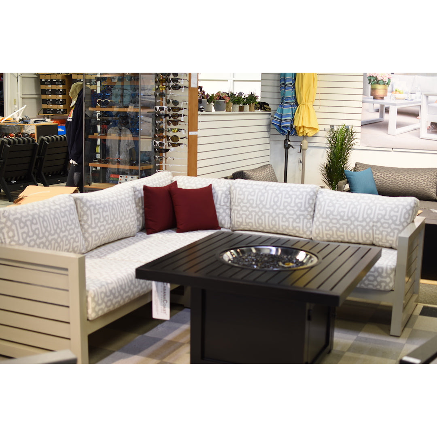 Cabana Coast Lakeview Sectional patio furniture. 