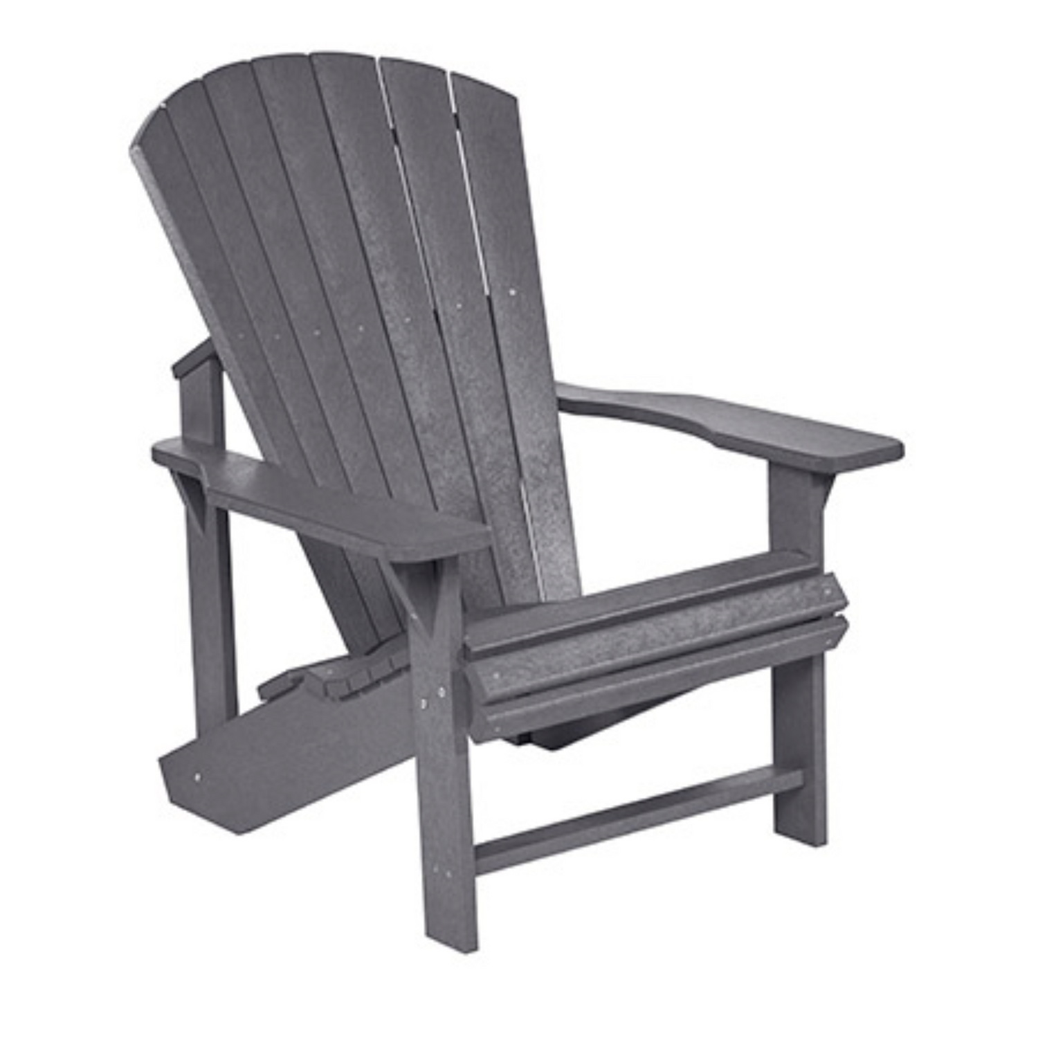 C.R.P. Upright Adirondack Chair In Slate Grey