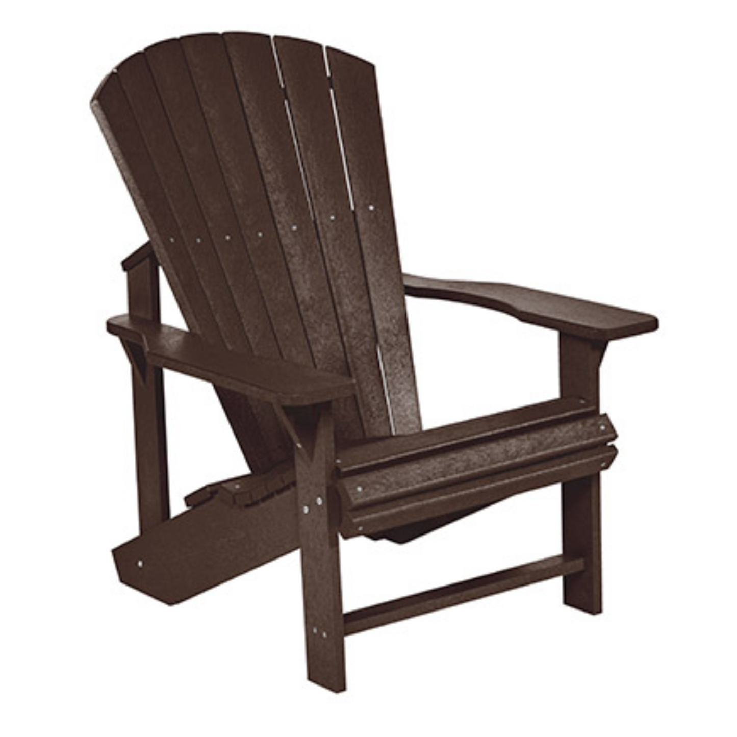 C.R.P. Upright Adirondack Chair In Chocolate
