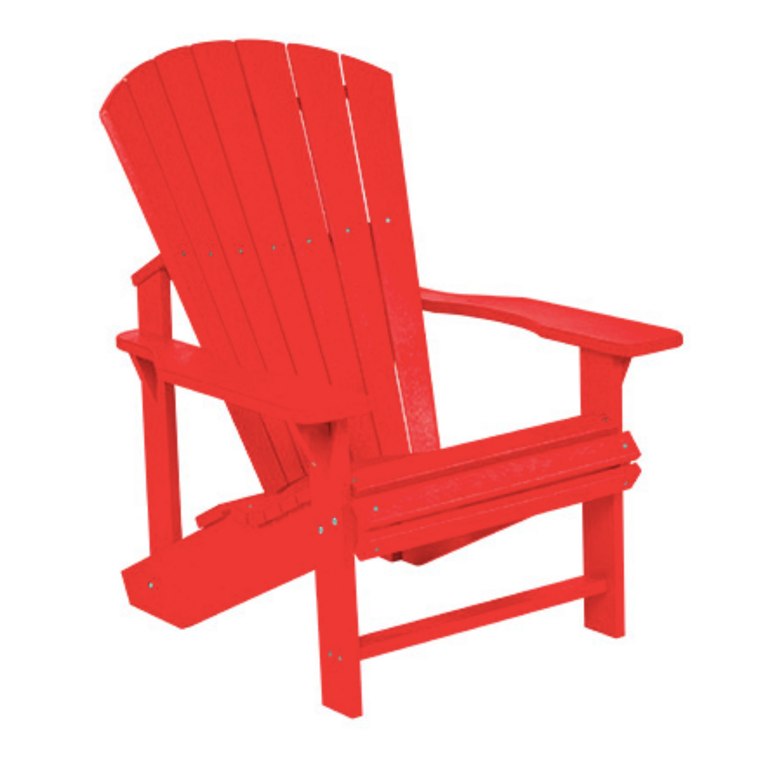 C.R.P. Upright Adirondack Chair In Red