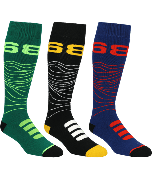 686 MENS TOPO SOCKS - 3 PACK