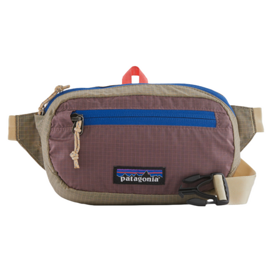 Patagonia Ultralight Black Hole Mini pack in pink and tan