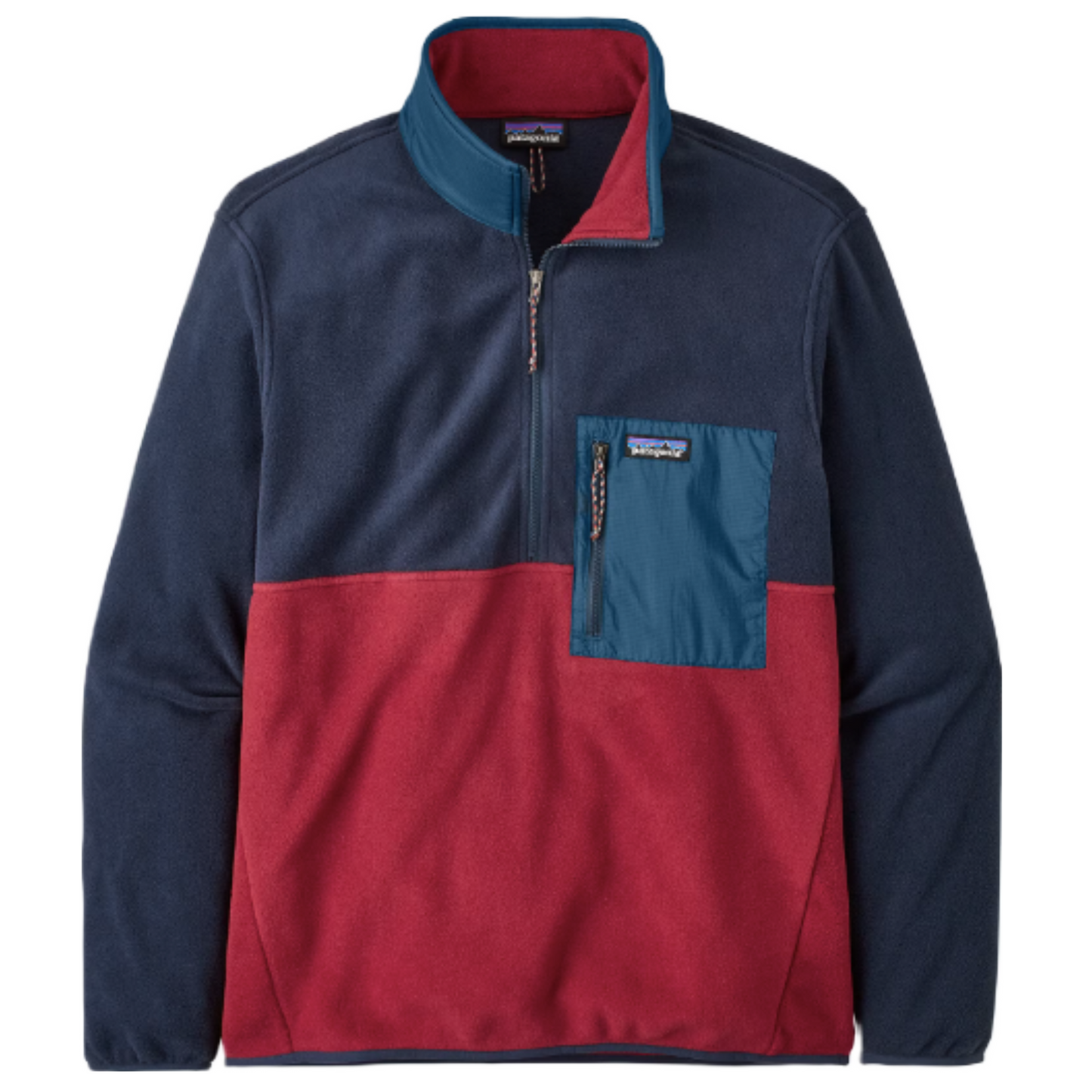 Patagonia Men's Microdini 1/2 Zip Pullover in Wax Red