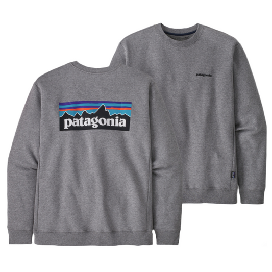 Patagonia P-6 Logo Uprisal Crew Sweatshirt in gravel
