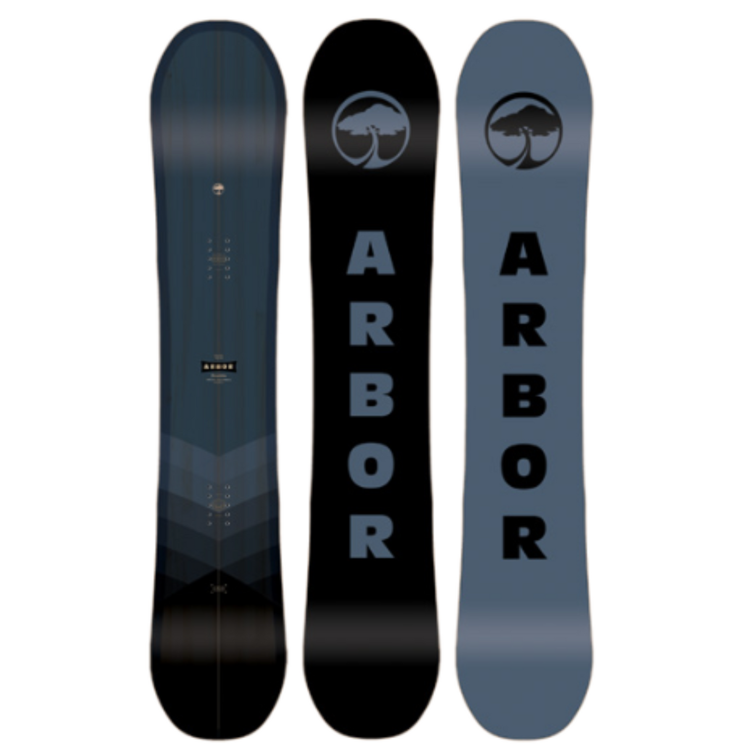 Arbor Foundation snowboard in blue and black