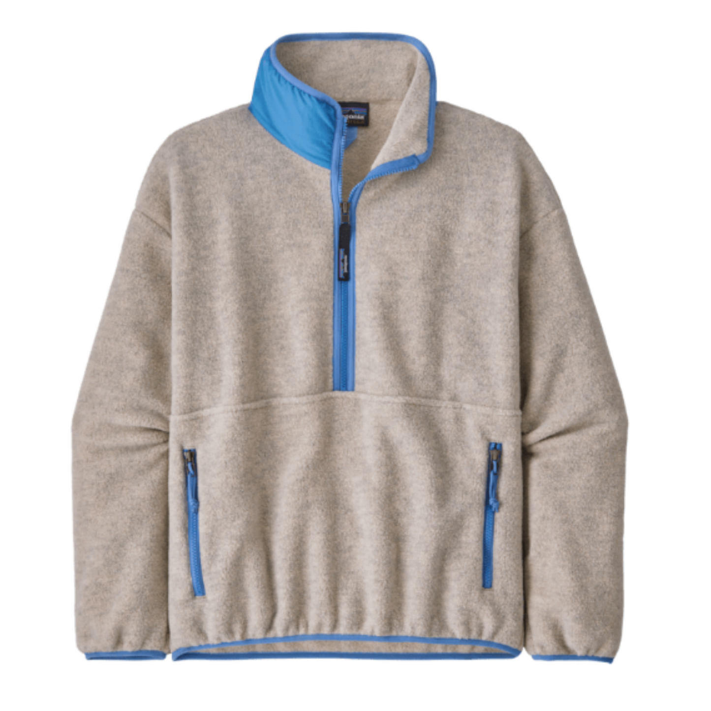 Patagonia Women's Synchilla Marsupial in oatmeal and Blue