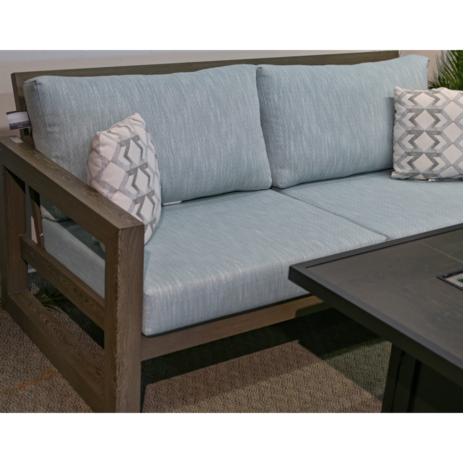 Ratana Milano 2.5 Seater and two club chairs patio furniture set