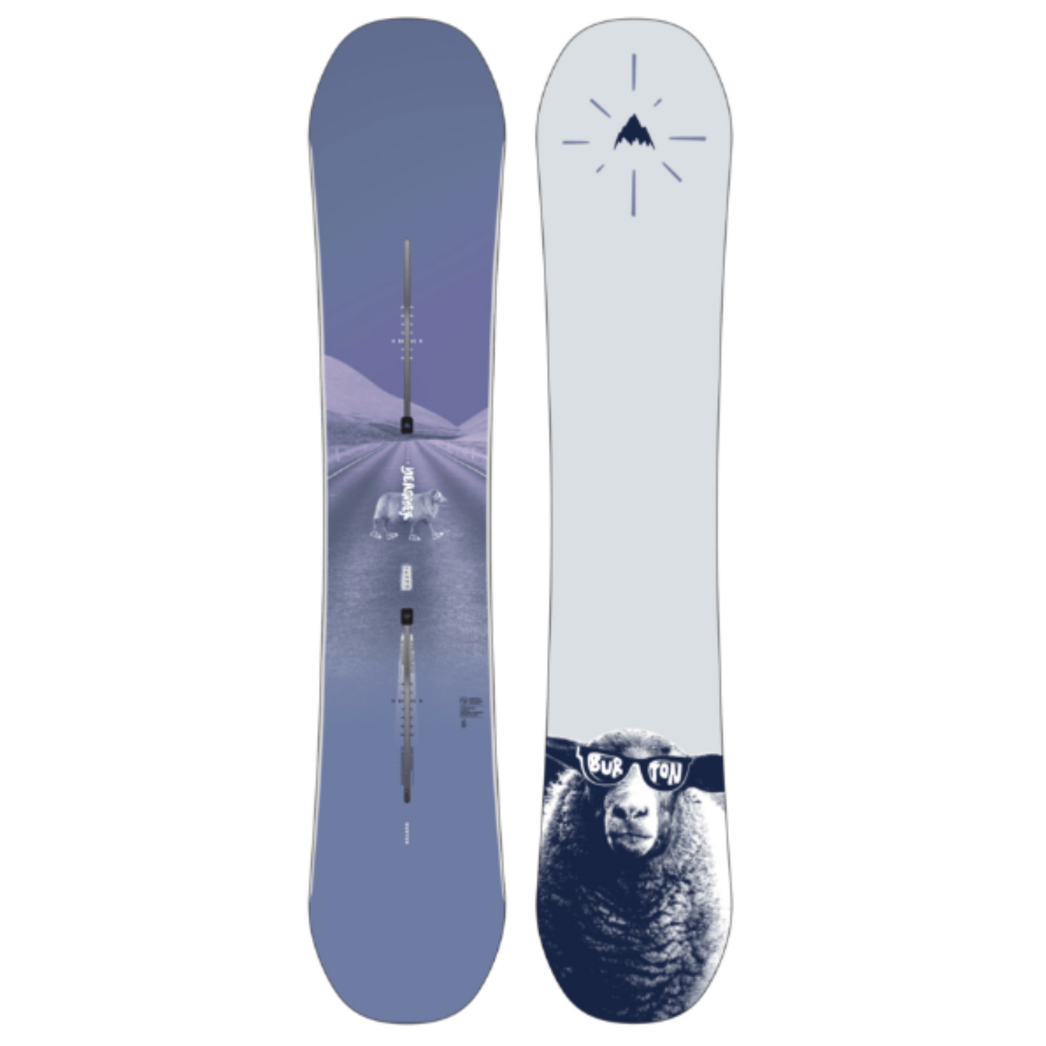 Burton Yeasayer Flying V Snowboard topsheet and base