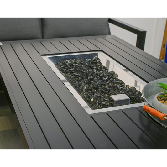 Cabana Coast Monaco 50x32 black fire table