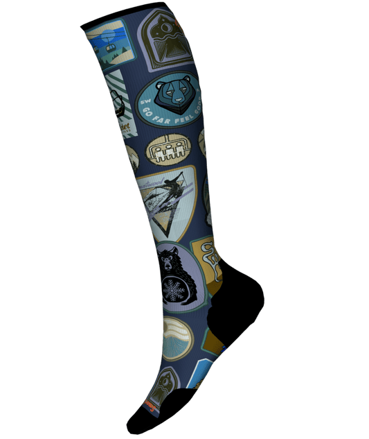 Smartwool Ski Targeted Cushion Explorer Print OTC