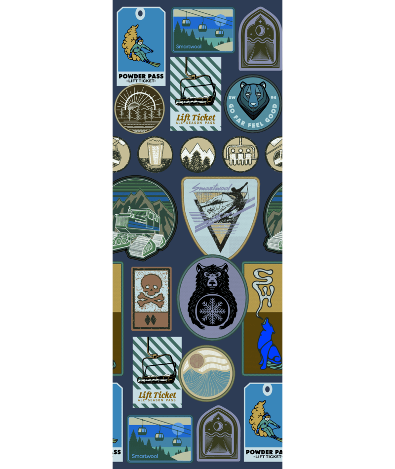 Smartwool Ski Targeted Cushion Explorer Print OTC