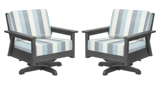 Tofino Swivel Chairs Two Set