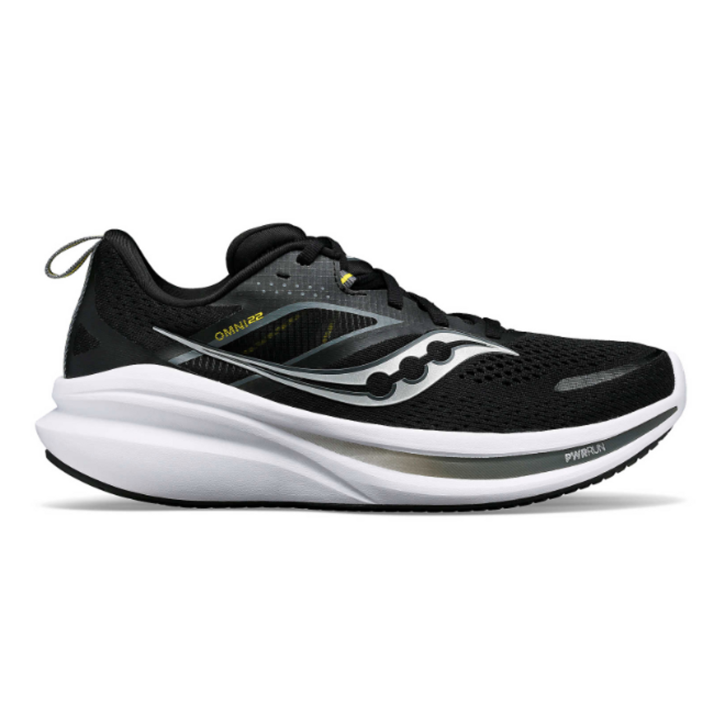 Saucony Women's Omni 22 running shoes in black and white