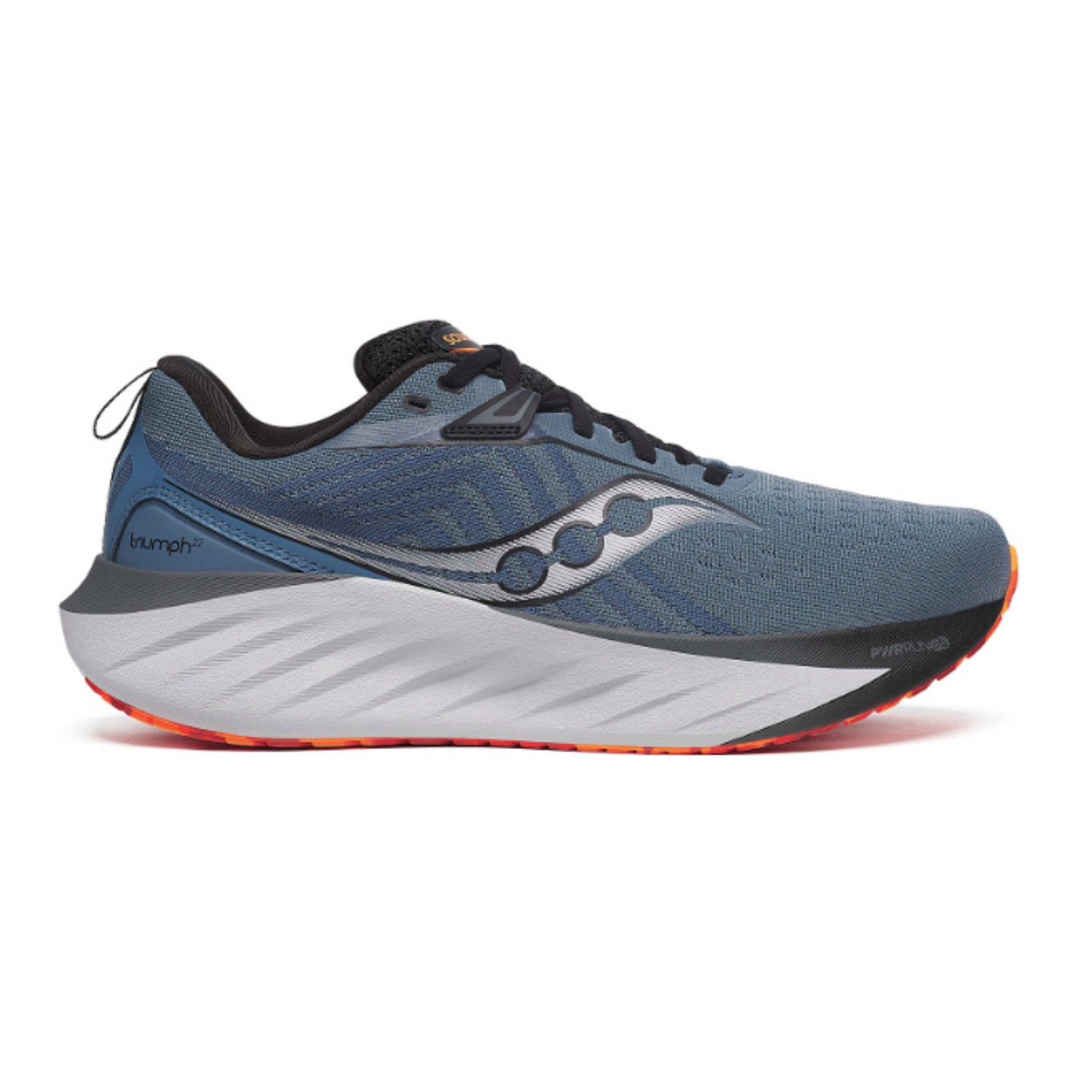 Saucony Men's Triumph 22 running shoes in mirage and black