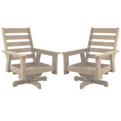 Charleston 2 Swivel Club Chairs