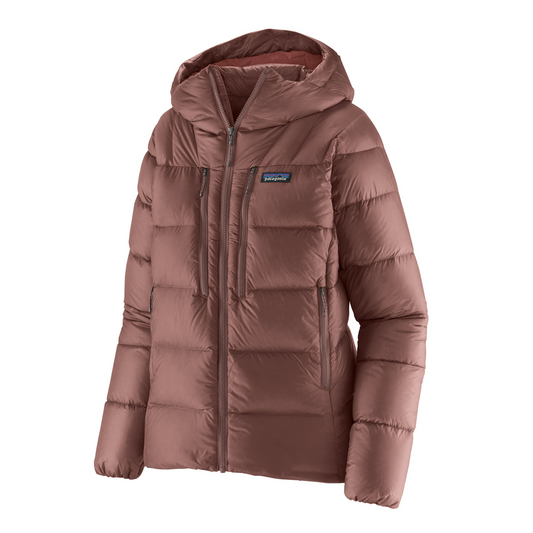 Patagonia Women's Fitz Roy Down Hoody in Dulse mauve