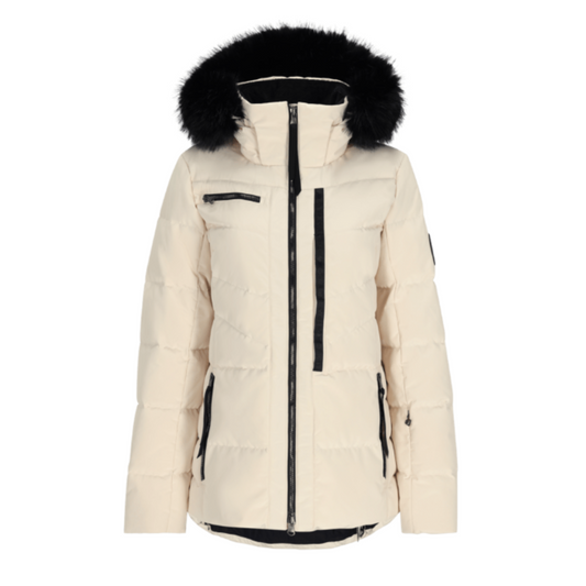 Obermeyer Circe down jacket in white 