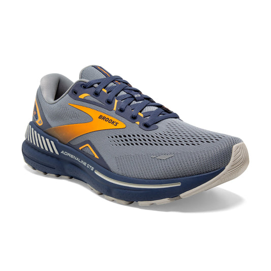 Brooks Men's Adrenaline GTS 23 Running shoes in Grey/Crown Blue/Orange
