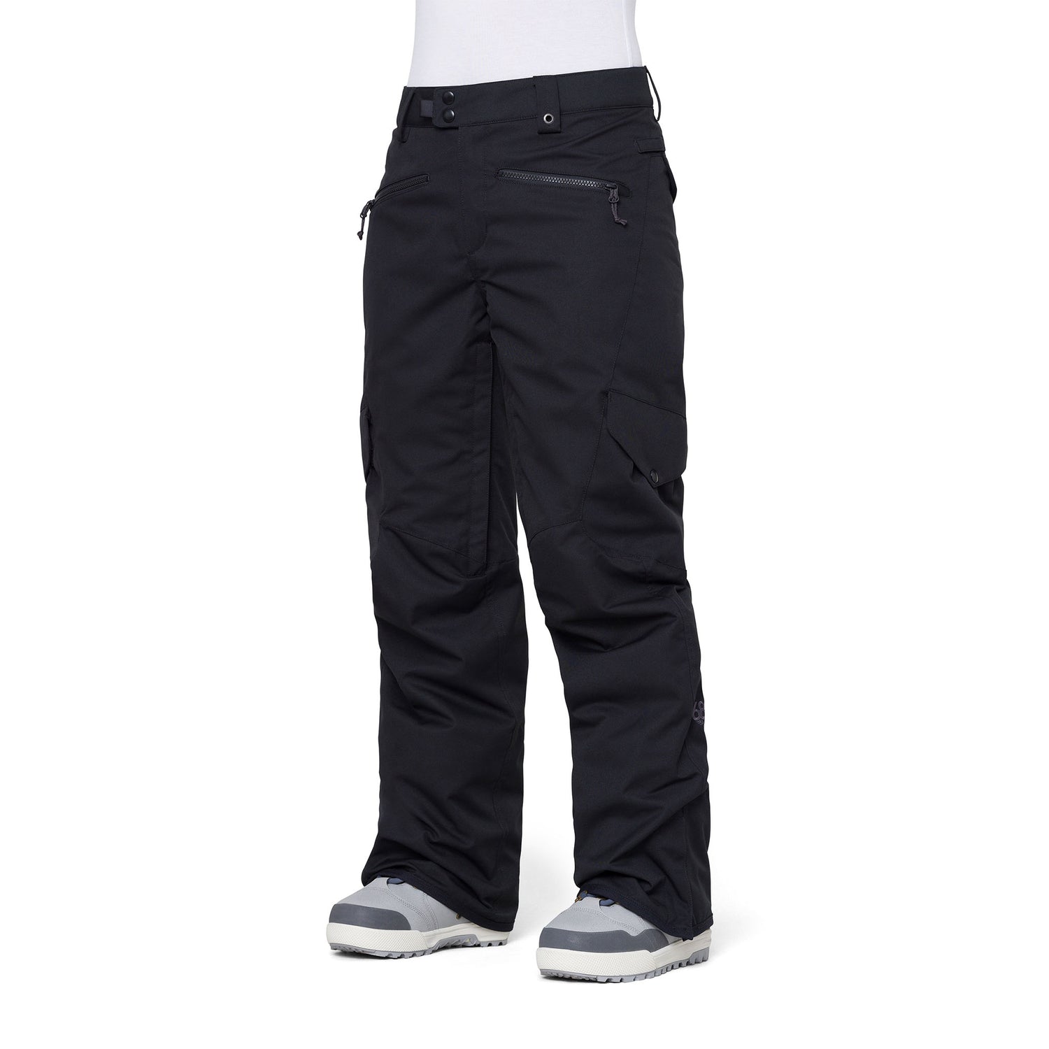 686 Women's Aura Cargo Ski and Snowboard Insulated Pant in Black