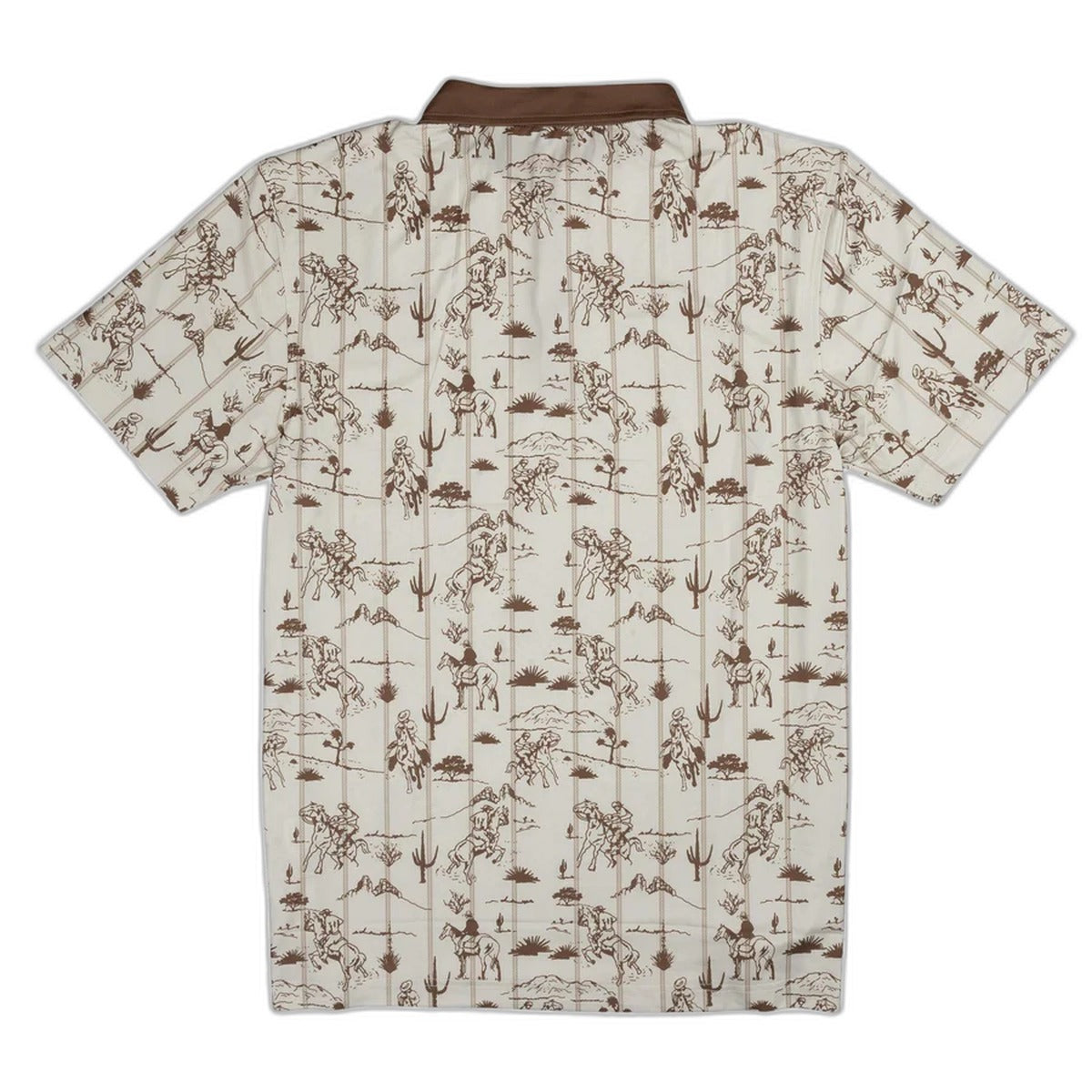 SENDERO Men's High Noon Performance Polo - back view