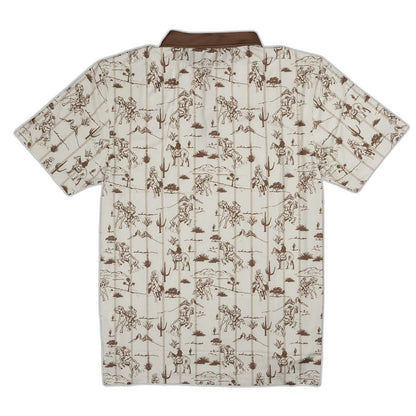 SENDERO Men's High Noon Performance Polo - back view
