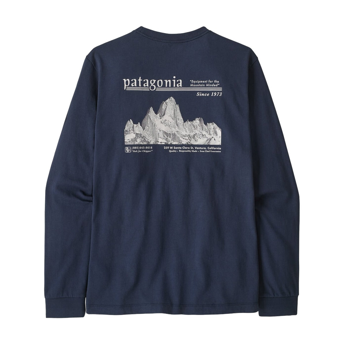 Patagonia Men's L/S MW Hut Tripper Skyline T-Shirt - back view