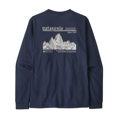 Patagonia Men's L/S MW Hut Tripper Skyline T-Shirt - back view