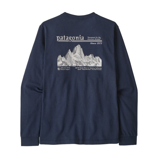 Patagonia Men's L/S MW Hut Tripper Skyline T-Shirt - back view