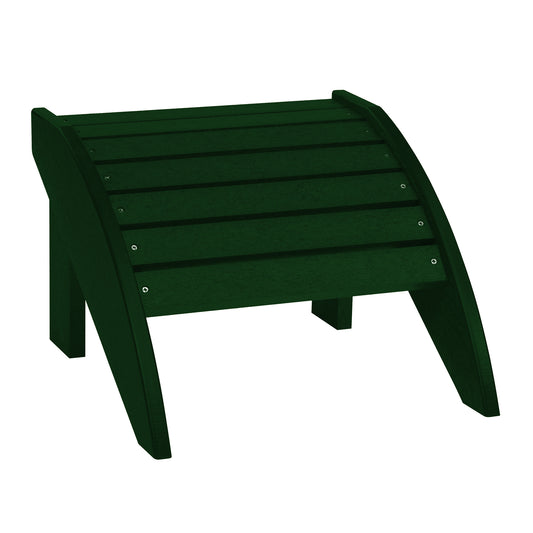 C.R.P. Foot stool in forrest green