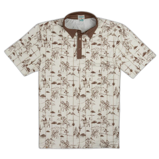 SENDERO Men's High Noon Performance Polo - front view