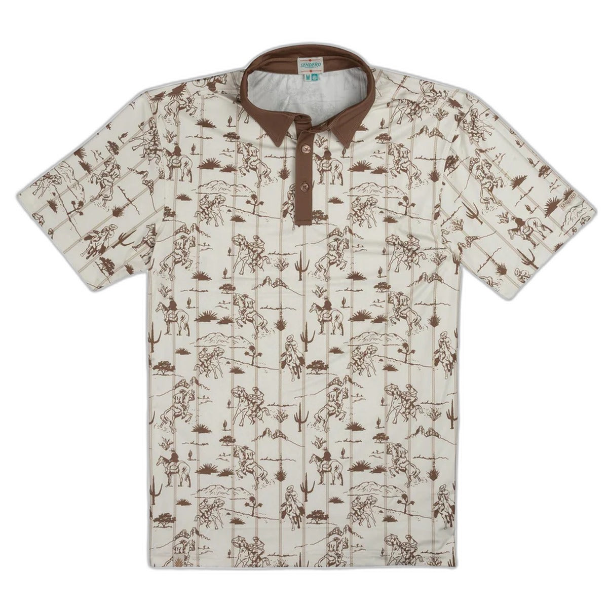 SENDERO Men's High Noon Performance Polo - front view