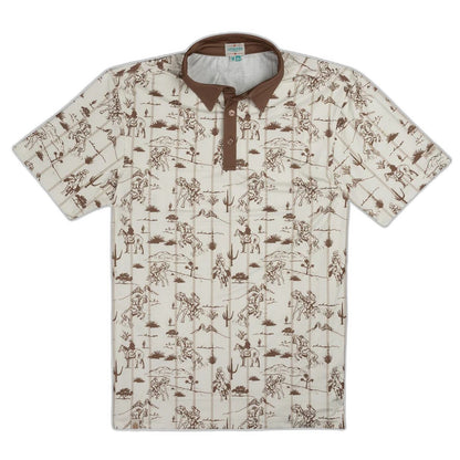SENDERO Men's High Noon Performance Polo - front view