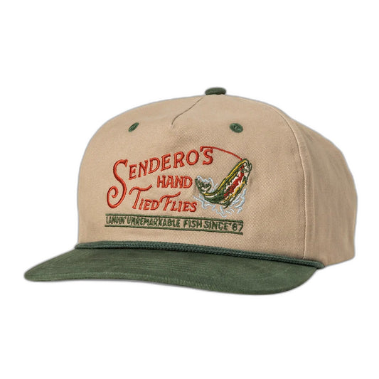 SENDERO Hand Ties Flat Hat - front view
