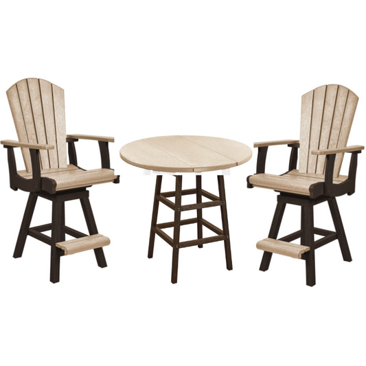 Round Counter Height Table Set