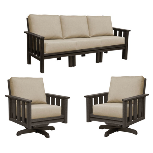 Stratford Sofa & Swivel Chair Set