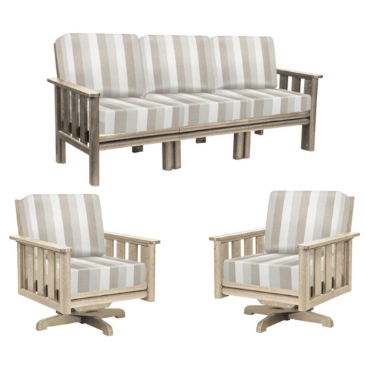 Stratford Sofa & Swivel Chair Set