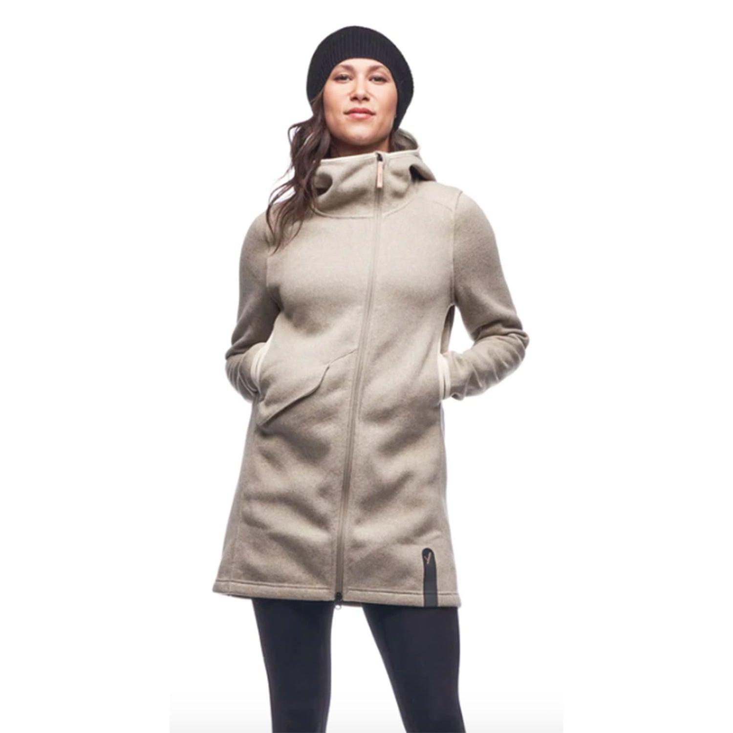 Indyeva Naoko Full-Zip Thermal Coat in Cord