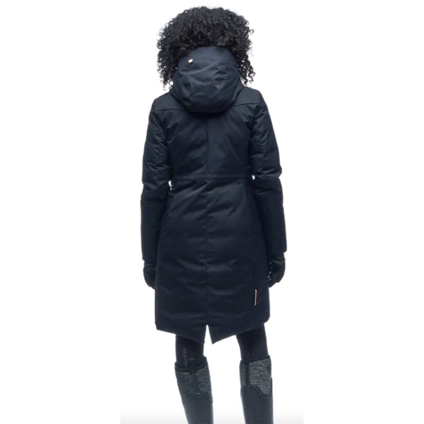 Indyeva Matka Down Blend Parka in black back view