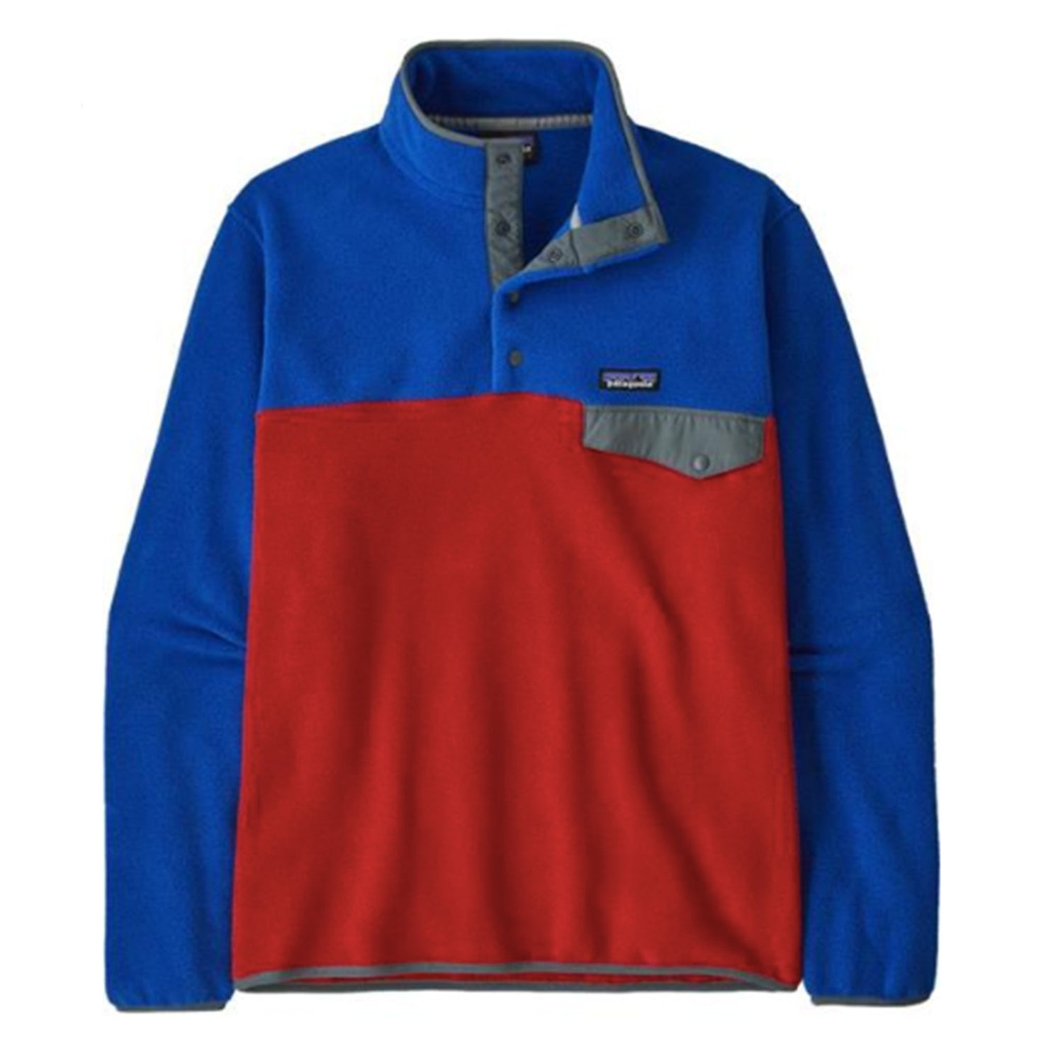 Patagonia Men's LW Synchilla Snap-T in touring red
