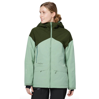 Flylow Women's Srarah Jacket in Pine/Seaglass