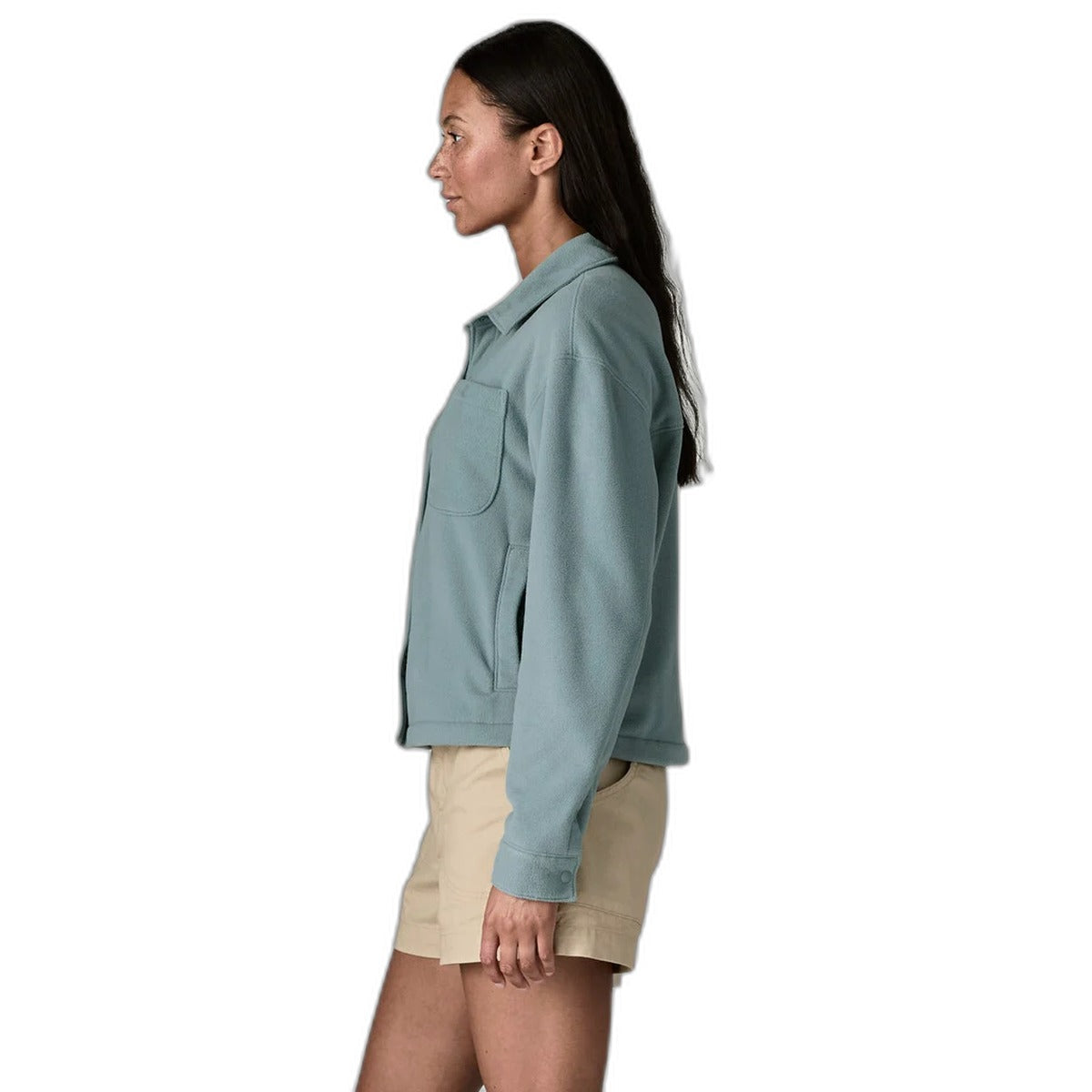 Patagonia Women's Micro D Fleece Shirt Jacket - side view