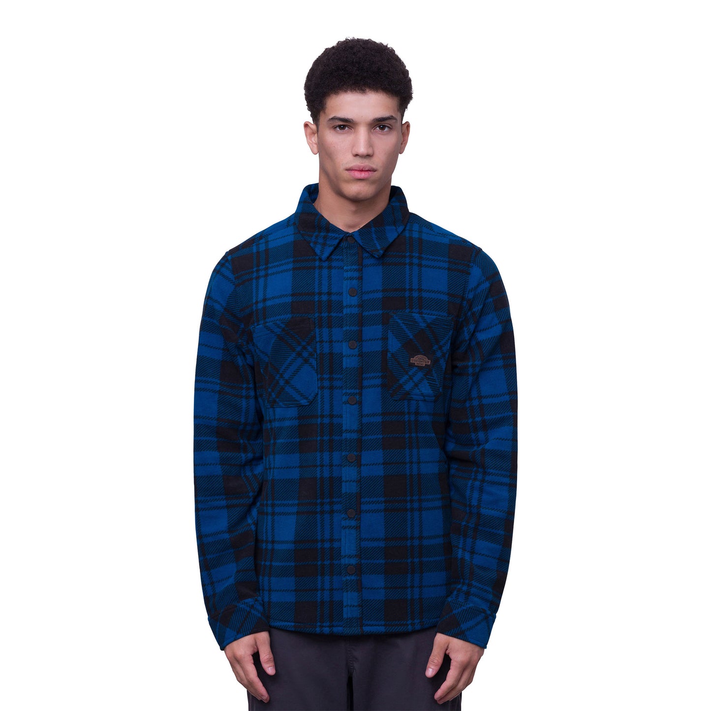 686 Men's Sierra Fleece Flannel in Morocco Blue 