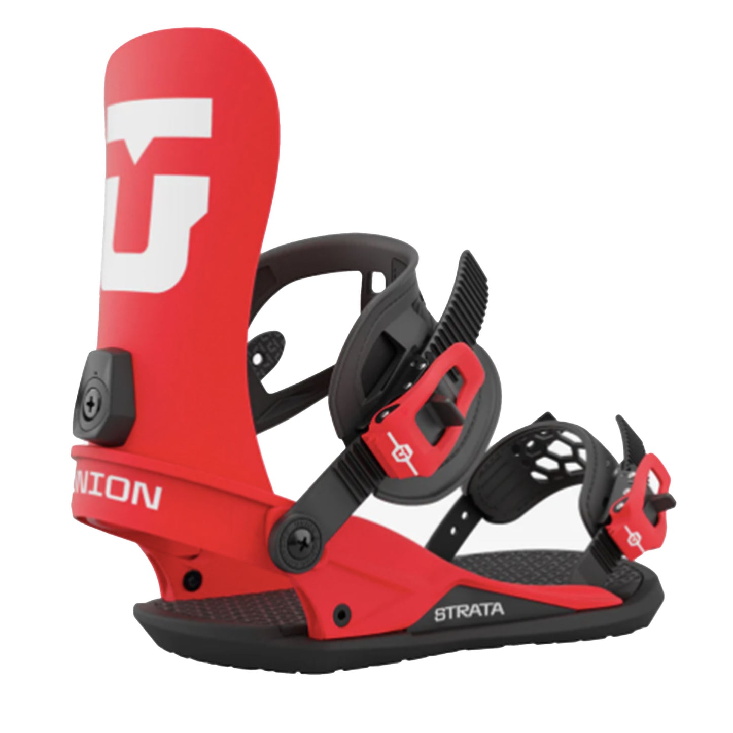 Union Strata Freestyle Snowboard Bindings in Red