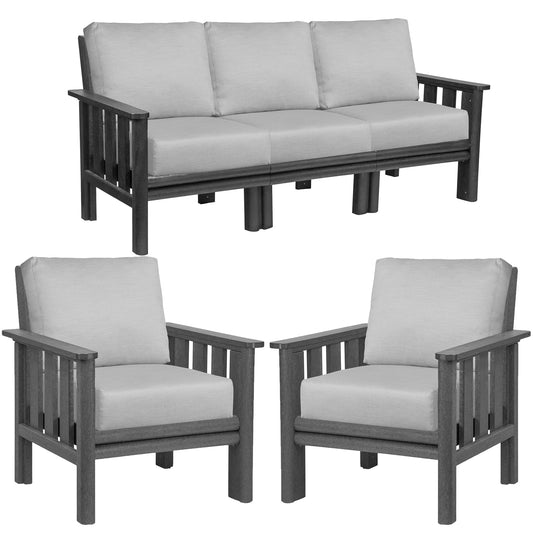 Stratford Sofa & 2 Club Chairs