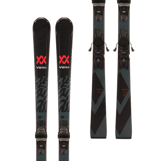 Volkl Deacon X downhill alpine skis in black 